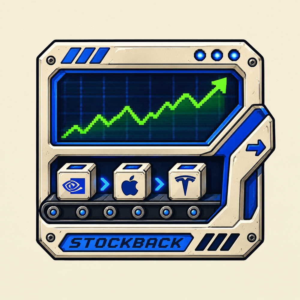 STOCKBACK machine badge